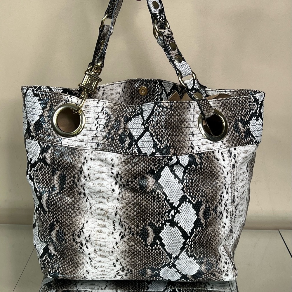 Steve Madden Snake Print Large Tote Handbag